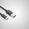 T20 Braided Type C to USB Charging Cable Black