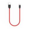 0.25 Meter TPE Red Type C to USB Charge Cable