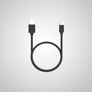 1 Meter PVC Black Type C to USB Charge Cable