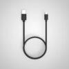 1.5 Meter PVC Black Type C to USB Charge Cable