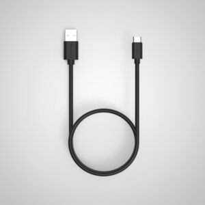 1.5 Meter PVC Black Type C to USB Charge Cable